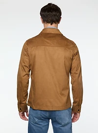 Manteau en faux suède