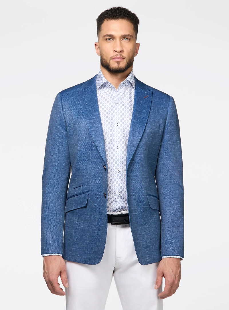 Blue Double Face Sport Jacket