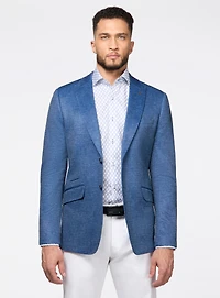 Blue Double Face Sport Jacket