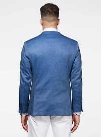 Veston double face bleu