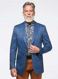 Veston double face bleu