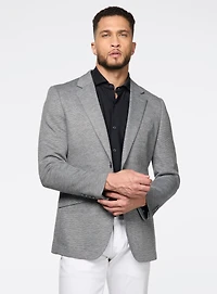 Veston en tricot gris