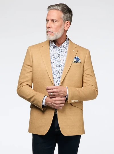 Veston en tricot maïs