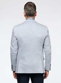 Light Blue Knit Sport Jacket