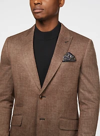 Veston en tricot brun