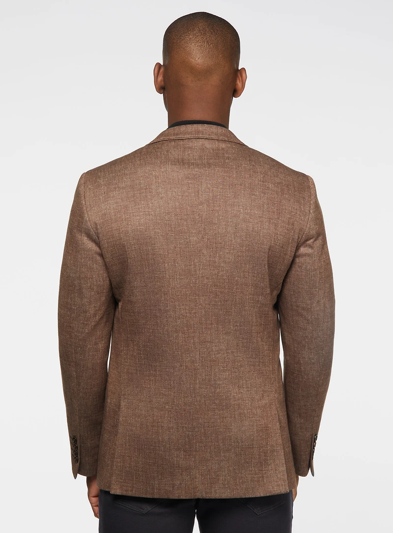 Veston en tricot brun