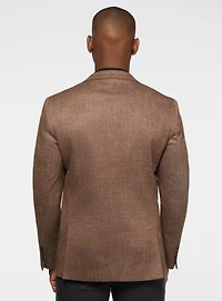 Veston en tricot brun