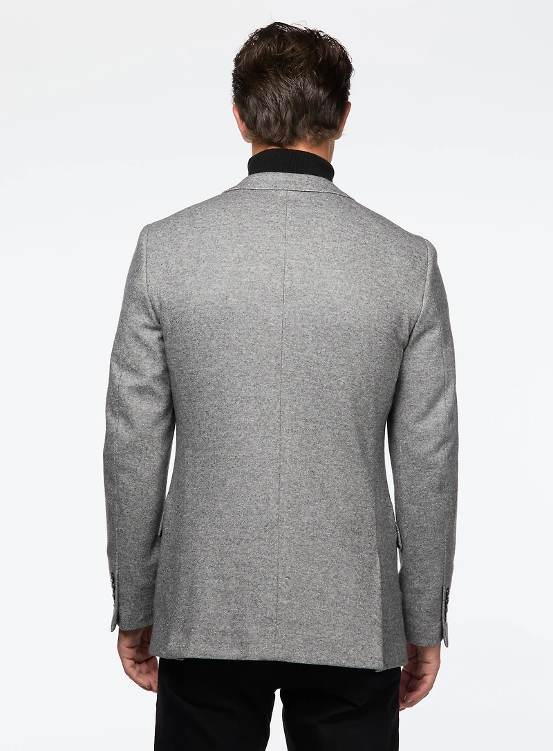 Veston en jersey gris