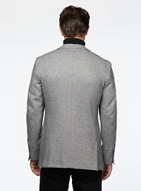 Veston en jersey gris