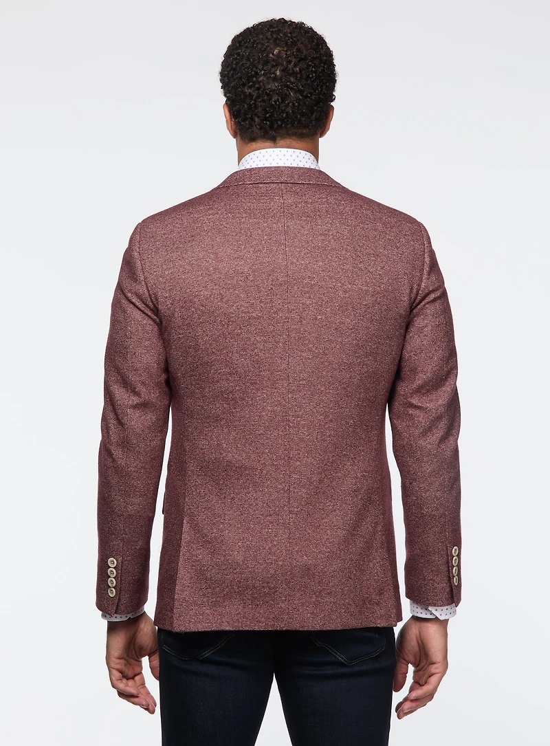 Veston en jersey framboise