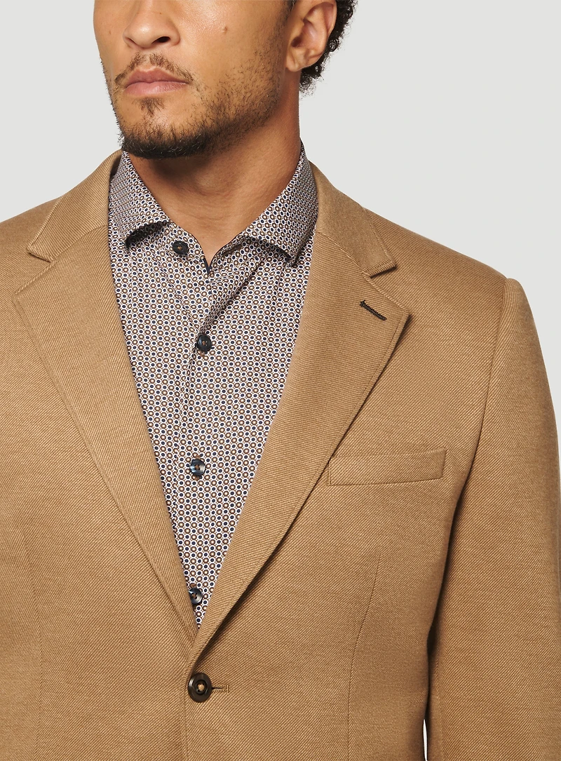 Veston en tricot beige