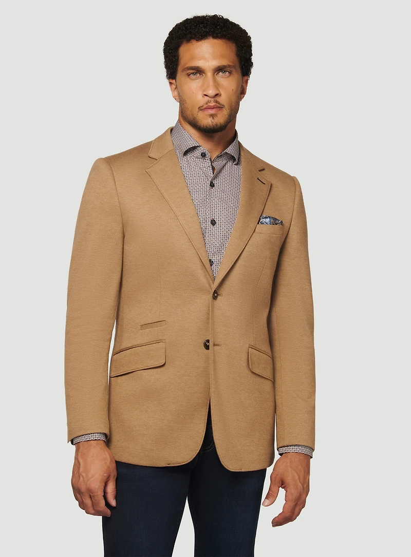 Veston en tricot beige