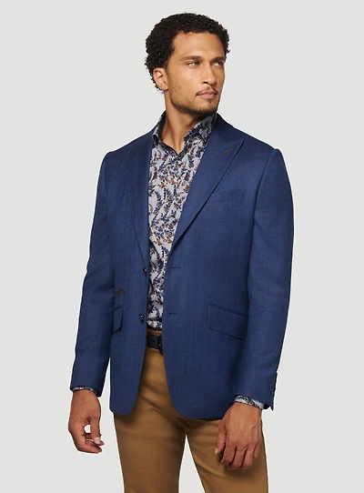 Royal Blue Herringbone Sport Jacket