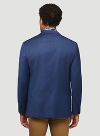 Royal Blue Herringbone Sport Jacket