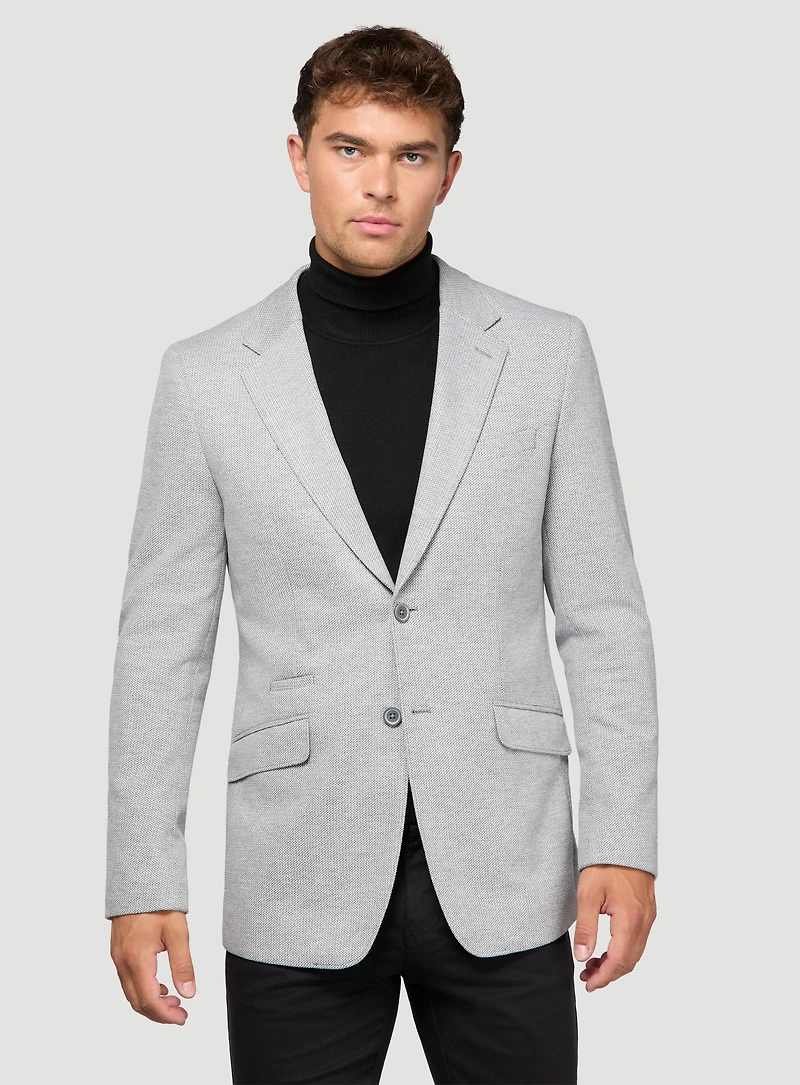 Veston en tricot gris