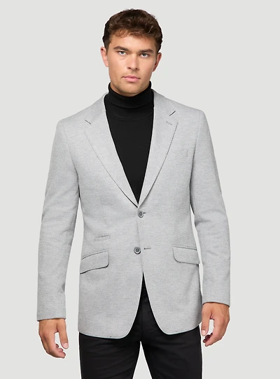 Veston en tricot gris