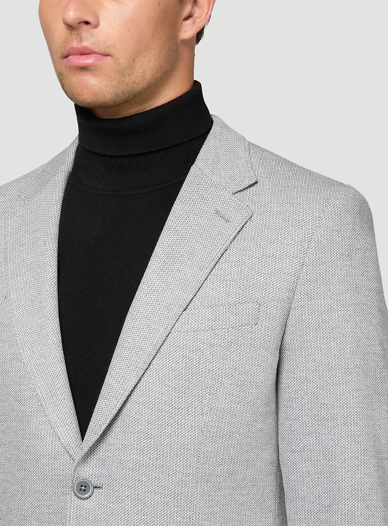 Grey Knit Sport Jacket