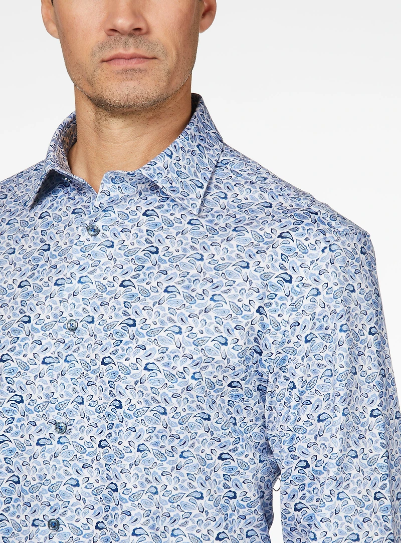Chemise extensible à imprimé paisley