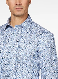 Chemise extensible à imprimé paisley