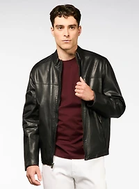 Leather Bomber Jacket