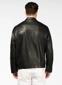 Leather Bomber Jacket