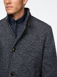 Pardessus en tricot pied-de-poule