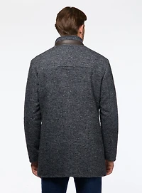 Pardessus en tricot pied-de-poule