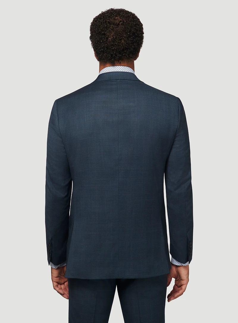 Turquoise Plaid Suit