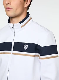 Cardigan à rayures sur la poitrine