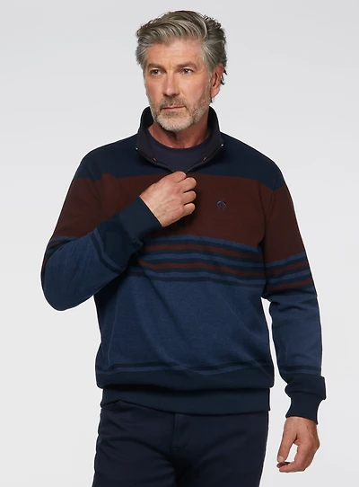 Chandail denim et rouille