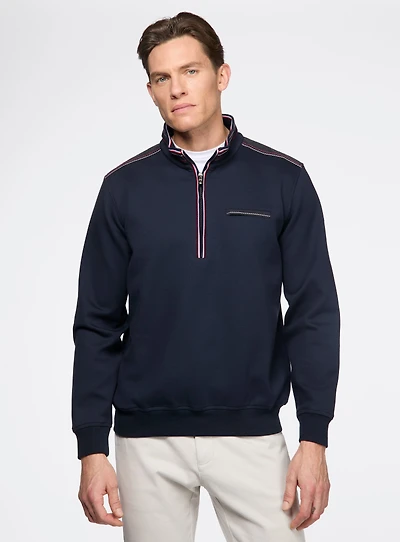 Chandail marine à col montant