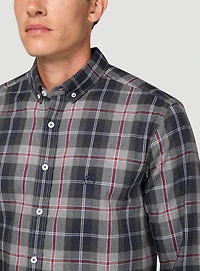 Chemise marine à carreaux