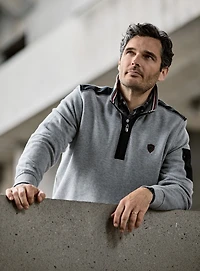 Grey Mock Neck Sweater