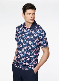 Floral Pattern 'AP' Golf Polo