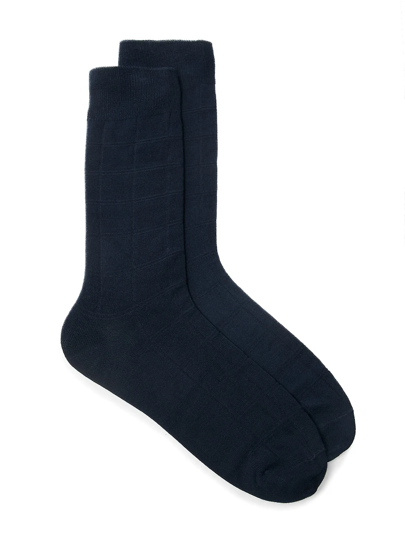 Chaussettes tonales à carreaux