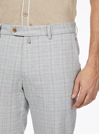Light Blue Plaid Pants