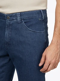 Jeans 'Coolmax' à coutures ocres