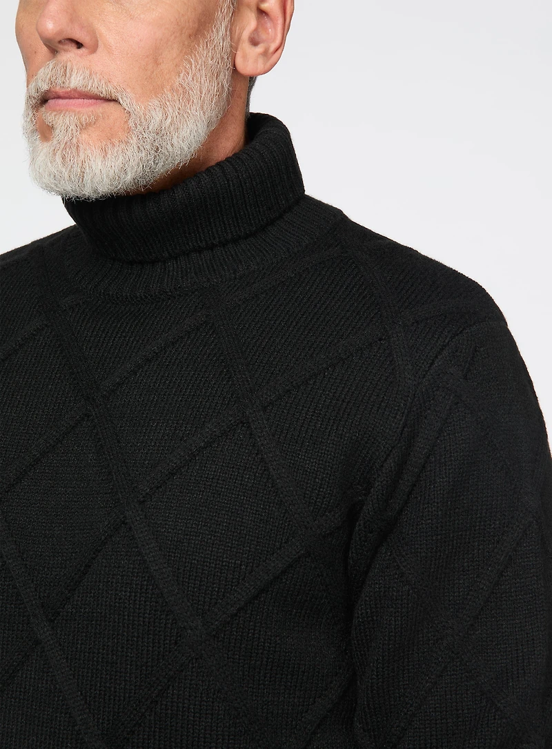 Chandail torsadé à col roulé