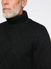 Chandail torsadé à col roulé