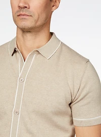 Solid Short Sleeve Knit Shirt