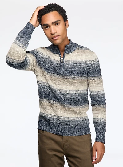 Textured Striped Sweater