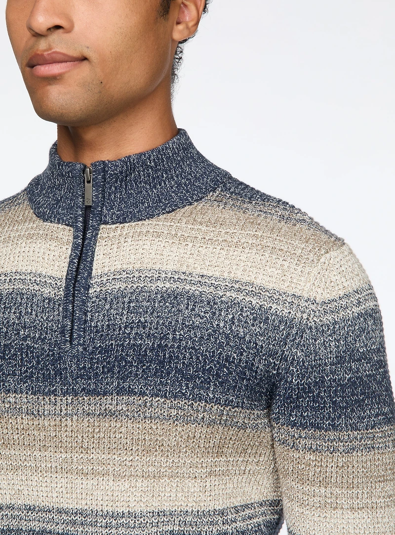 Textured Striped Sweater