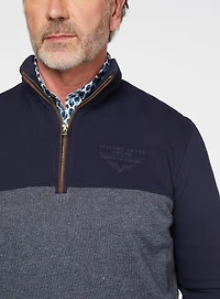 Chandail marine et gris