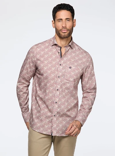Chemise à motif de cercles