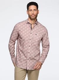Chemise à motif de cercles