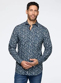 Chemise à motif floral