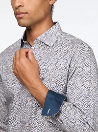 Triangle Print Beige Shirt