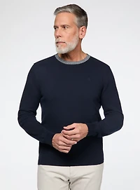 Chandail uni à col rond