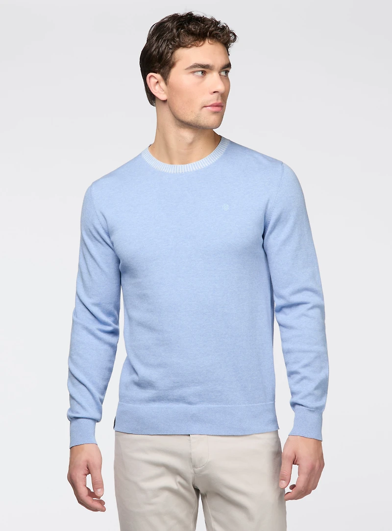 Chandail uni à col rond