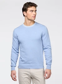 Chandail uni à col rond